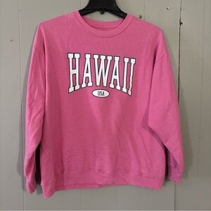 Hollister Pink Hawaii Crewneck Size M